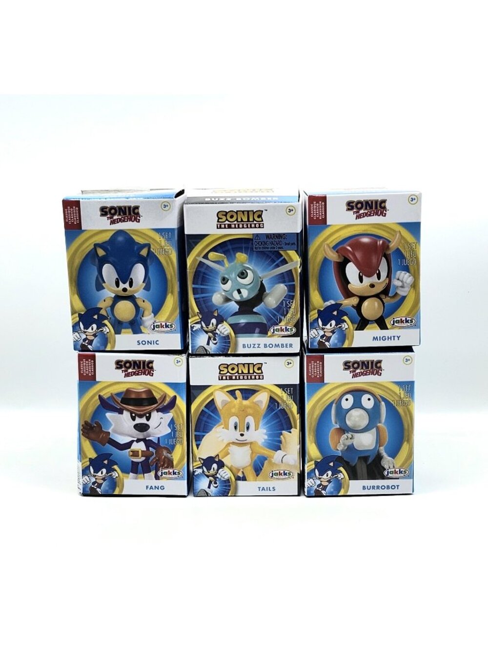 Jakks Pacific Sonic The Hedgehog 2.5" Action Figure Bundle